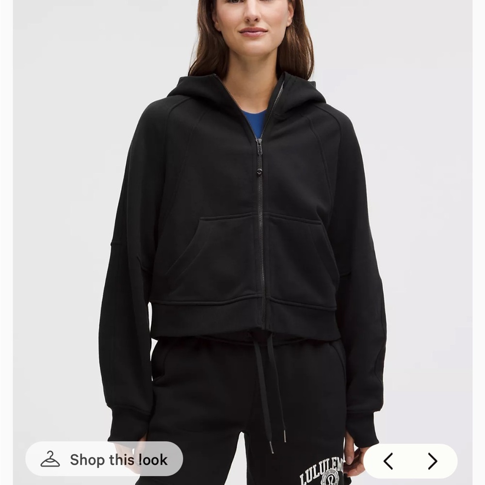 Lululemon Scuba Oversized full-zip hoodie black M/L
